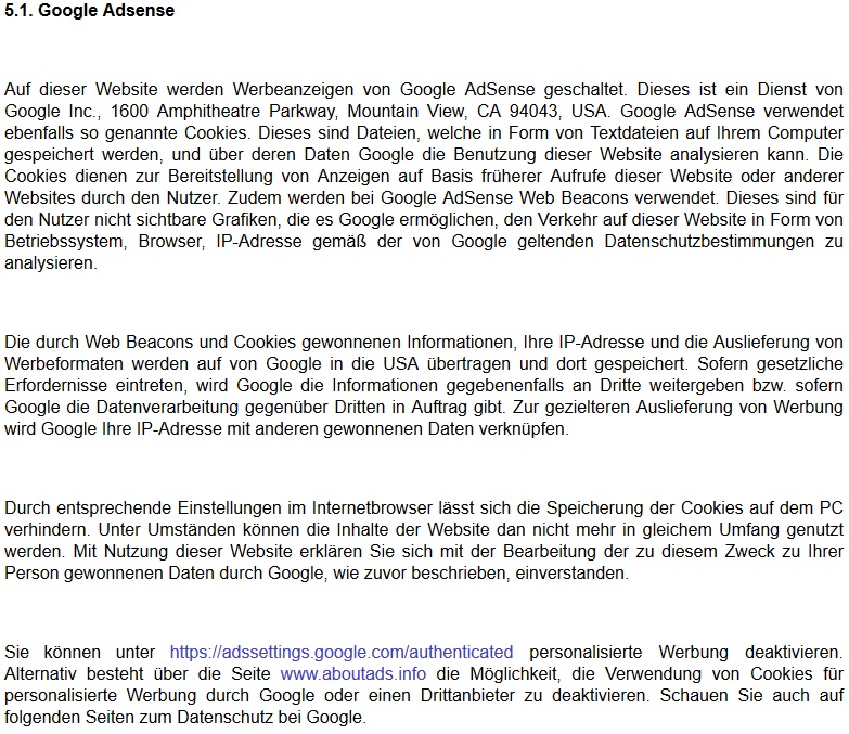 DatenschutzGoogle